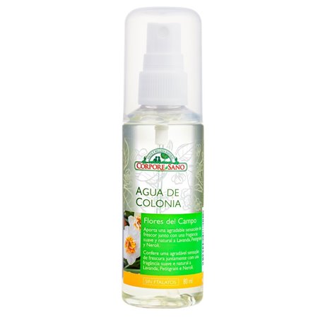 EXPOSITOR AGUA DE COLONIA FLORES DEL CAMPO SPRAY 80 ML (6+2+TESTER) DE CORPORE SANO