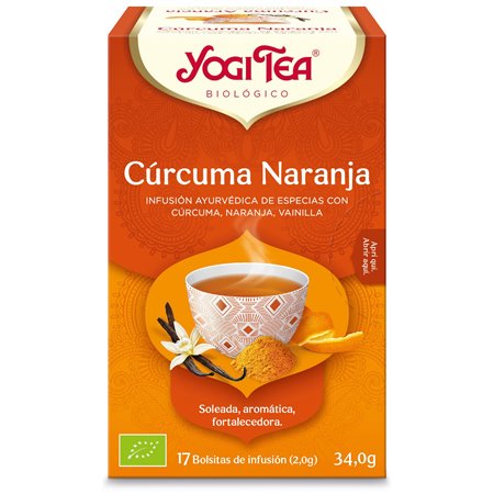 YOGI TEA CURCUMA NARANJA 17 BOLSITAS BIO
