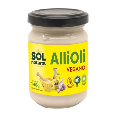 ALLIOLI (ALIOLI) SALSA 140g BIO SIN GLUTEN DE SOLNATURAL