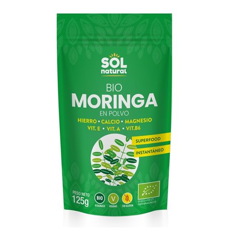 MORINGA EN POLVO INSTANTÁNEA BIO 125 GR DE SOLNATURAL