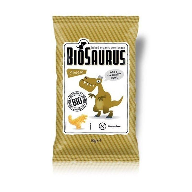 SNACKS BIOSAURUS CON QUESO SIN GLUTEN 50 GR BIO DE SOLNATURAL