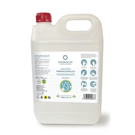 SOLUCION HIDROALCOHÓLICA 5 LITROS NATURAL DE TALLER MADRESELVA