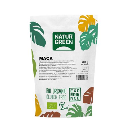 EXPERIENCE MACA ANDINA BIO DOYPACK 200 GR EN POLVO DE NATURGREEN