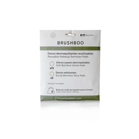 DISCOS DESMAQUILLANTES SOBRE + MALLA DE BRUSHBOO