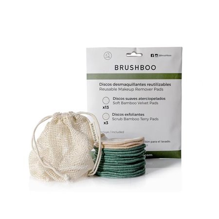 DISCOS DESMAQUILLANTES SOBRE + MALLA DE BRUSHBOO
