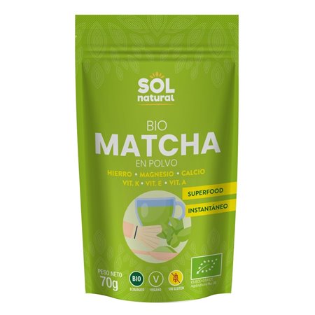 MATCHA EN POLVO 70 GR SIN GLUTEN BIO DE SOLNATURAL