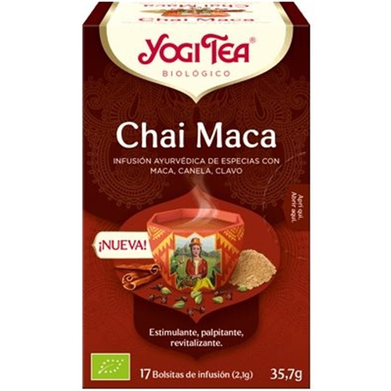 YOGI TEA MACA CHAI 17 BOLSITAS BIO