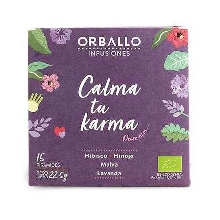 INFUSIÓN "CALMA TU KARMA" 15 PIRÁMIDES ECO DE ORBALLO