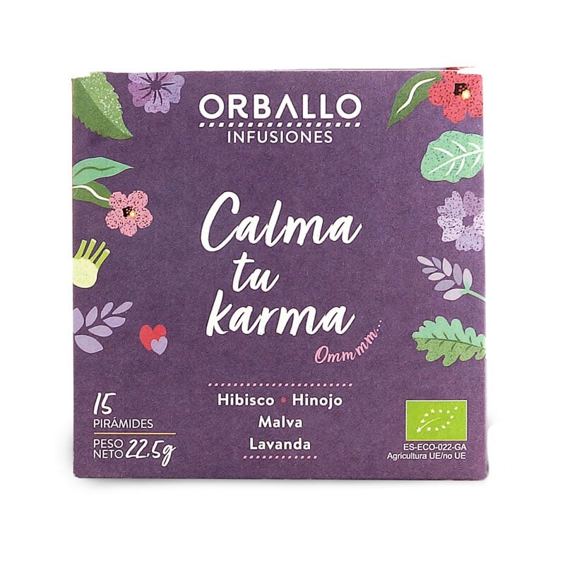 INFUSIÓN "CALMA TU KARMA" 15 PIRÁMIDES ECO DE ORBALLO