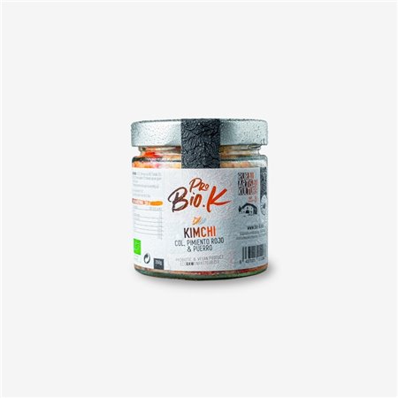 KIMCHI DE COL, PIMIENTO ROJO Y PUERRO 350GR ECO DE BIO-K