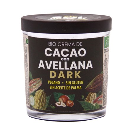 CREMA DE CACAO DARK CON AVELLANA 200 GR DE SOLNATURAL
