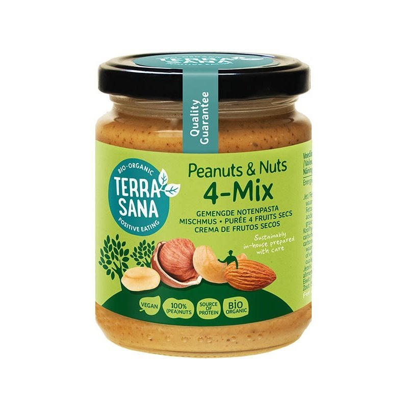 4 MIX CREMA FRUTOS SECOS 250 GR DE TERRASANA