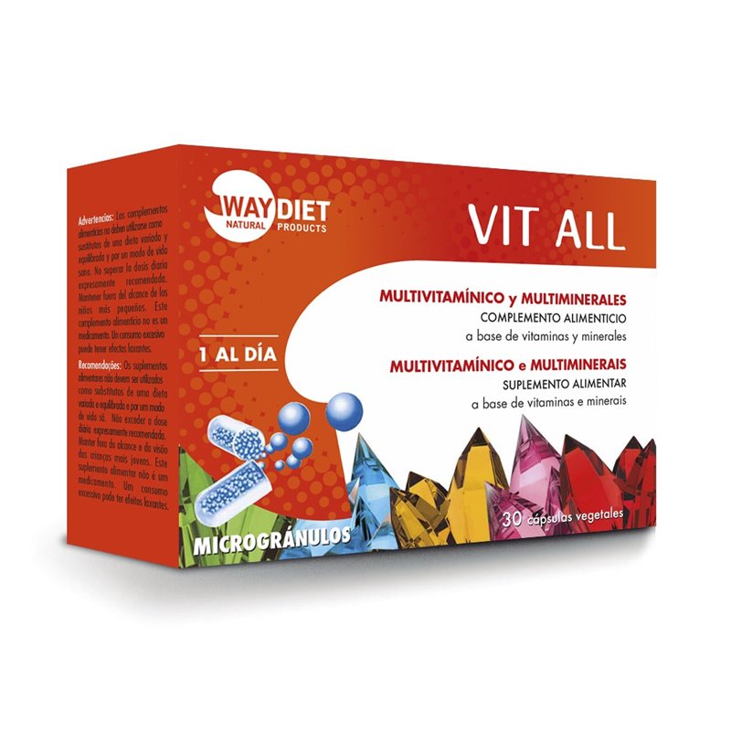 VIT ALL MULTIVITAMINAS 30 CÁPSULAS DE WAYDIET