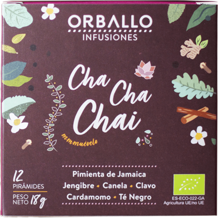 INFUSIÓN "CHA CHA CHAI" 15 PIRÁMIDES ECO DE ORBALLO