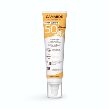 PROTECTOR SOLAR 50 FPS BIO. CREMA FACIAL FLUIDA 100 ML DE GAMARDE
