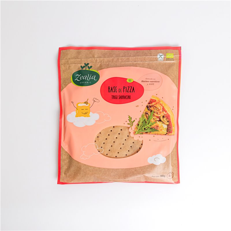 BASE DE PIZZA 380 GR BIO SIN GLUTEN DE ZEALIA