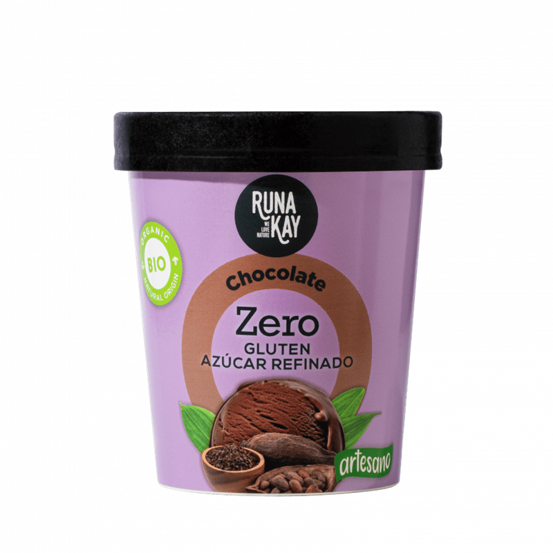 CAJA DE 8 HELADOS DE CHOCOLATE PURO 460 ML DE RUNAKAY