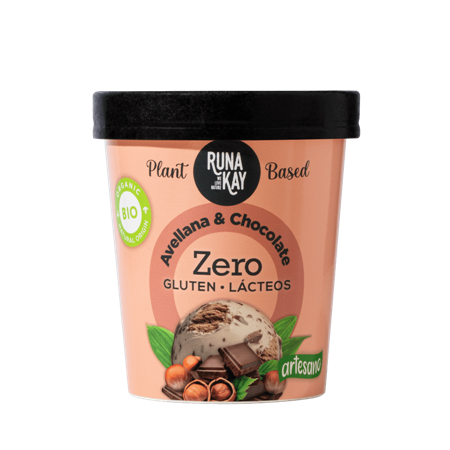 CAJA DE 8 HELADOS DE AVELLANA Y CHOCOLATE 460 ML DE RUNAKAY