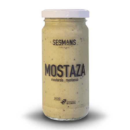 MOSTAZA 240 ML BIO VEGANO DE SESMANS ORGANIC