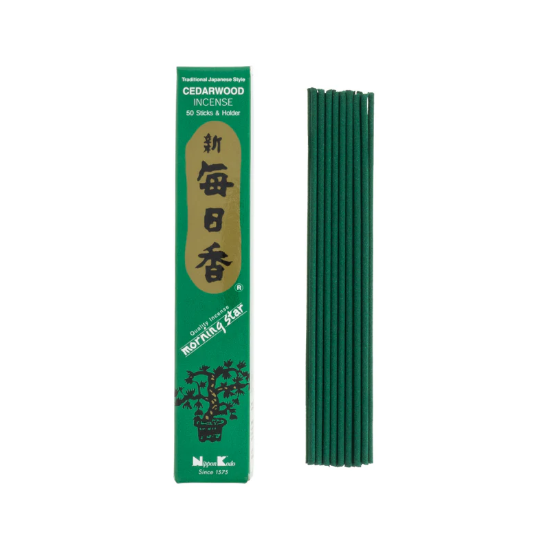 INCIENSO CEDRO 50 BARRITAS DE MORNING STAR