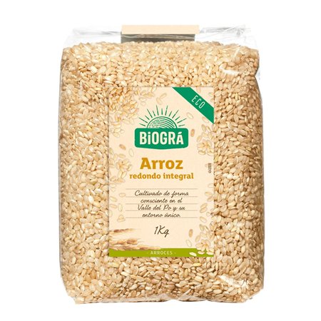 ARROZ REDONDO INTEGRAL 1KG (BIOGRA) A