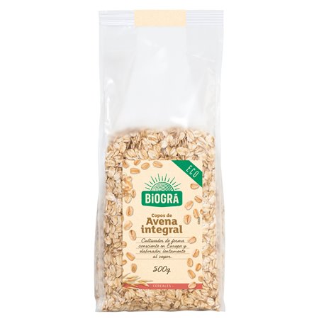 COPOS DE AVENA GRUESOS INTEGRALES 500 GR DE BIOGRA