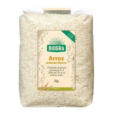 ARROZ REDONDO BLANCO ECO 1 KG DE BIOGRA