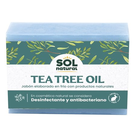 JABON PARA EL CUIDADO DE LA PIEL DE ACEITE DE ÁRBOL DEL TÉ 100 GR DE SOLNATURAL