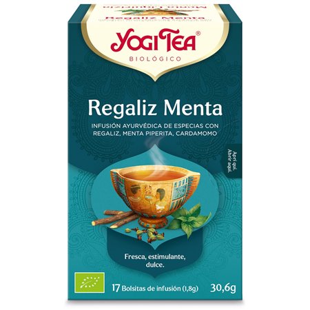 YOGI TEA REGALIZ MENTA 17 BOLSITAS BIO