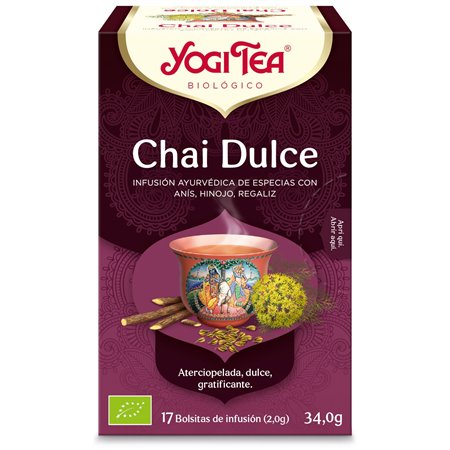 YOGI TEA CHAI DULCE 17 BOLSITAS BIO