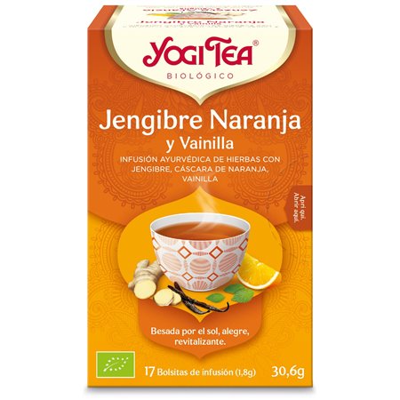 YOGI TEA JENGIBRE NARANJA VAINILLA 17 BOLSITAS BIO