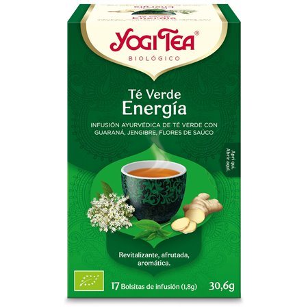 YOGI TEA TE VERDE ENERGIA 17 BOLSITAS BIO