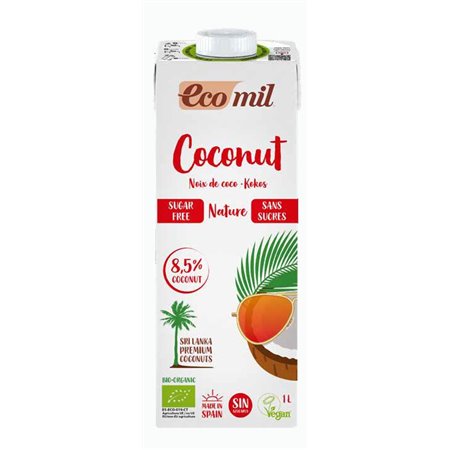ECOMIL COCO NATURE (S/azucar) 1L NUTRIOPS
