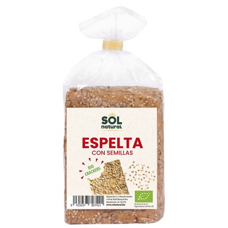 CRACKER DE ESPELTA Y SEMILLAS DE 200 GR DE SOLNATURAL