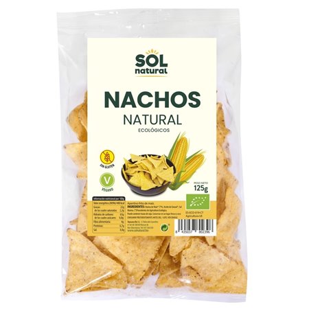 NACHOS DE MAIZ NATURAL SIN GLUTEN 125 GR BIO DE SOLNATURAL