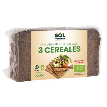 PAN ALEMAN TRES CEREALES 500 GR DE SOLNATURAL