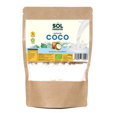 LECHE DE COCO EN POLVO 200 GR BIO DE SOLNATURAL