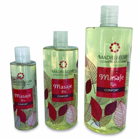 ACEITE DE MASAJE CONFORT (8%) 1 LITRO DE MADRESELVA COSMÉTICA NATURAL