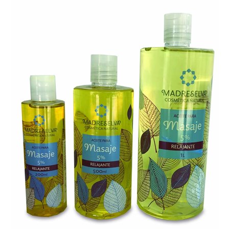 ACEITE DE MASAJE RELAJANTE (5%) 1 LITRO DE MADRESELVA COSMÉTICA NATURAL