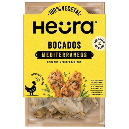 HEURA BOCADOS MEDITERRANEOS 160gr 100% Vegetal A