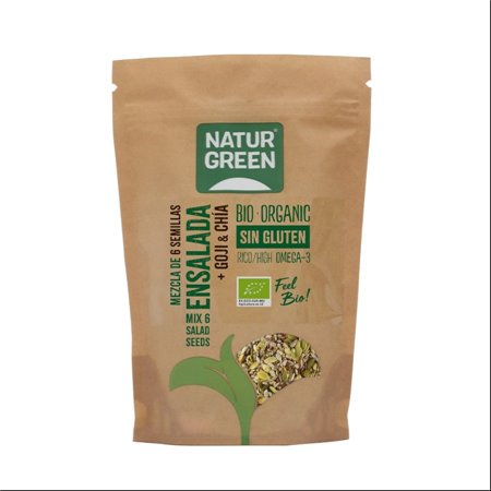 NAT 6 SEMILLAS ENSALADA+GOJI+CHIA 225g NATURGREEN