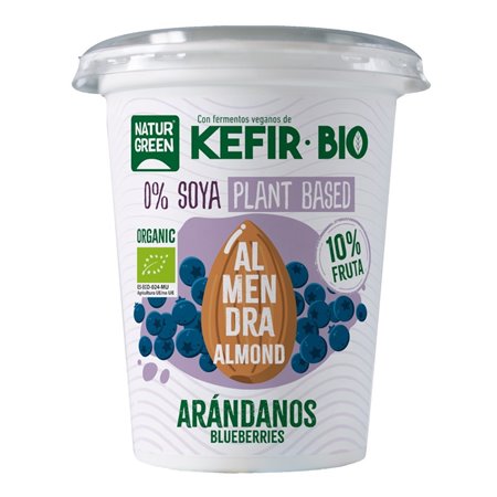 KEFIR ALMENDRA ARÁNDANOS 400GR BIO DE NATURGREEN