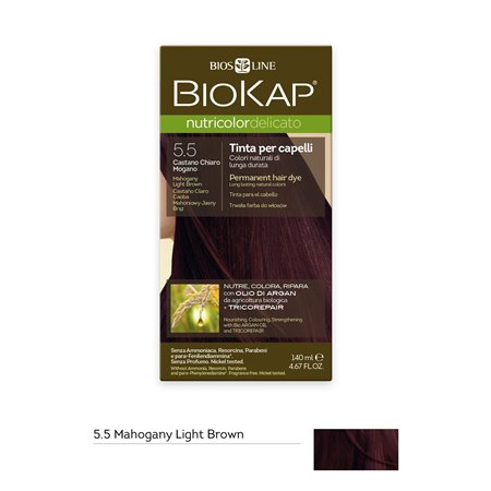 BIOKAP DELICATO 5.5 CASTAÑO CLARO CAOBA 140ml