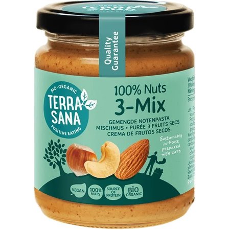 3 MIX CREMA FRUTOS SECOS 250g BIO S/G TERRASANA