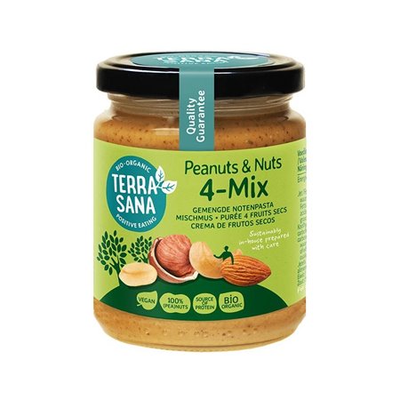 4 MIX CREMA FRUTOS SECOS 250 GR DE TERRASANA