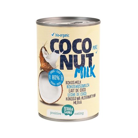 LECHE DE COCO 80% LATA 400 ML DE TERRASANA