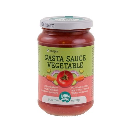 SALSA TOMATE Y VERDURAS 340g BIO S/G veg TERRASANA