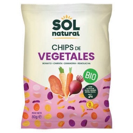 CHIPS VEGETALES 80 GR BIO DE SOLNATURAL