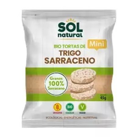 MINI TORTAS DE TRIGO SARRACENO BIO 45 GR DE SOLNATURAL