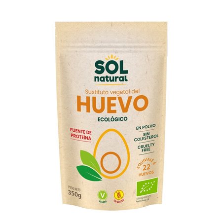 SUSTITUTO VEGANO DE HUEVO EN POLVO SIN GLUTEN 350 GR DE SOLNATURAL